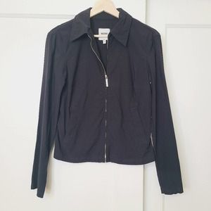 Moschino Jeans Black Light Weight Jacket Signature
